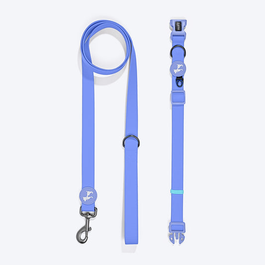 HUFT Hive Harmony Waterproof Collar And Leash Set For Dog - Blue