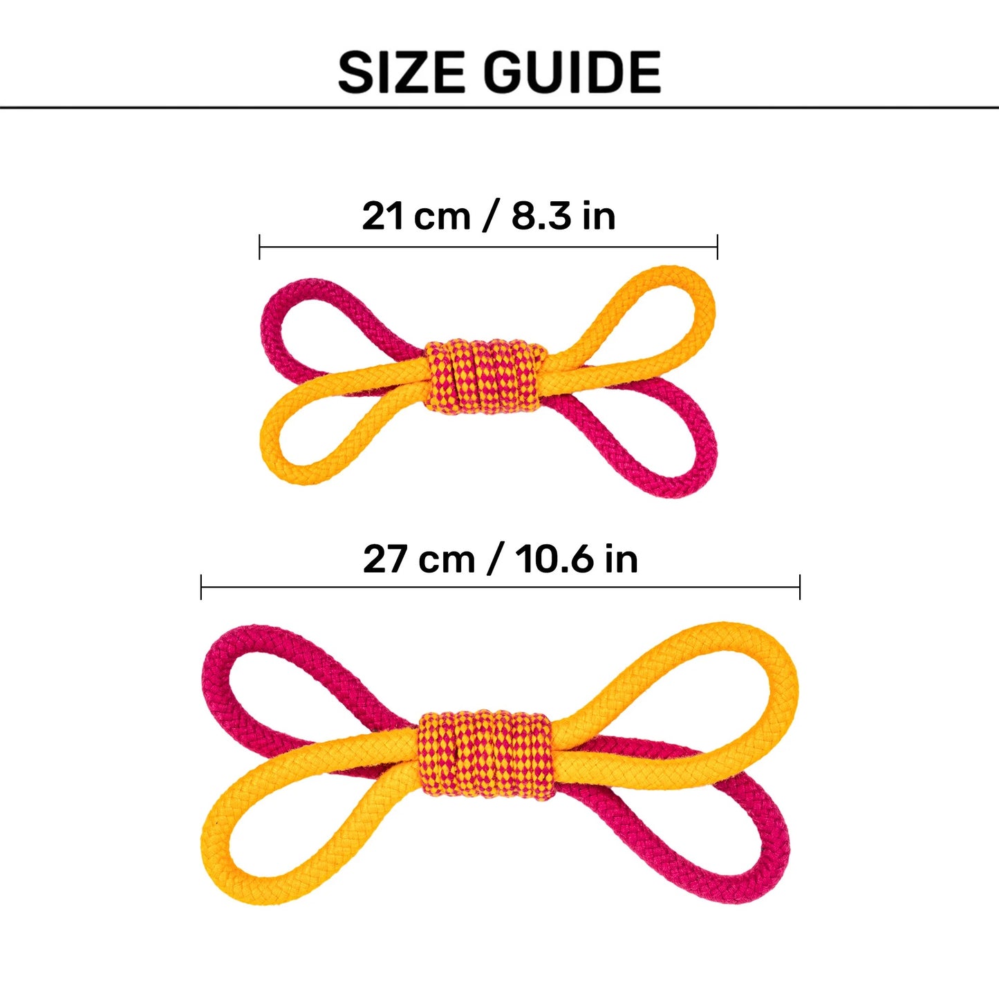 Dash Dog Loopster Rope Toy For Dog - Pink & Orange