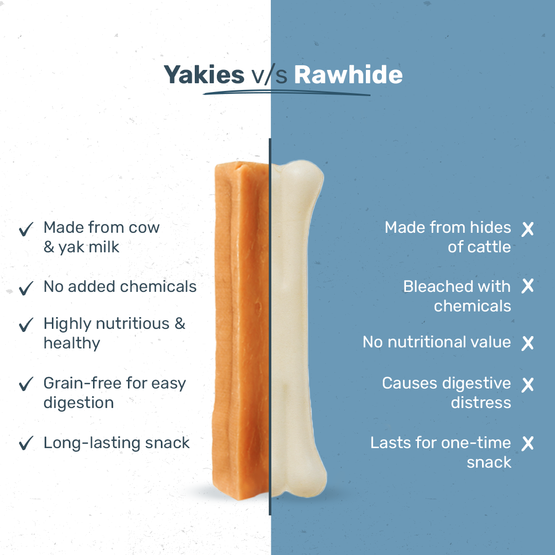 HUFT Yakies Vegetarian Natural Chew Bone - Turmeric - 55g