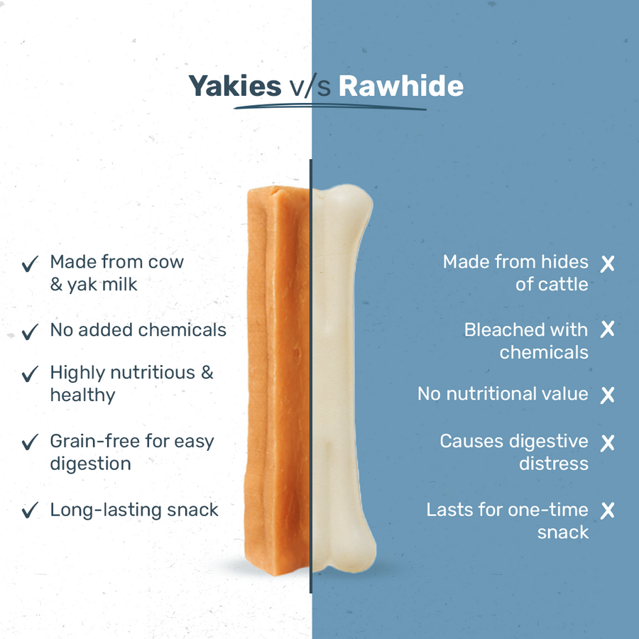 HUFT Yakies 100% Natural & Vegetarian Turmeric Chew Bone For Dog