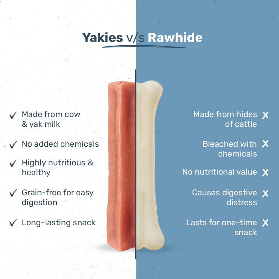 HUFT Yakies 100% Natural & Vegetarian Apple Chew Bone For Dog