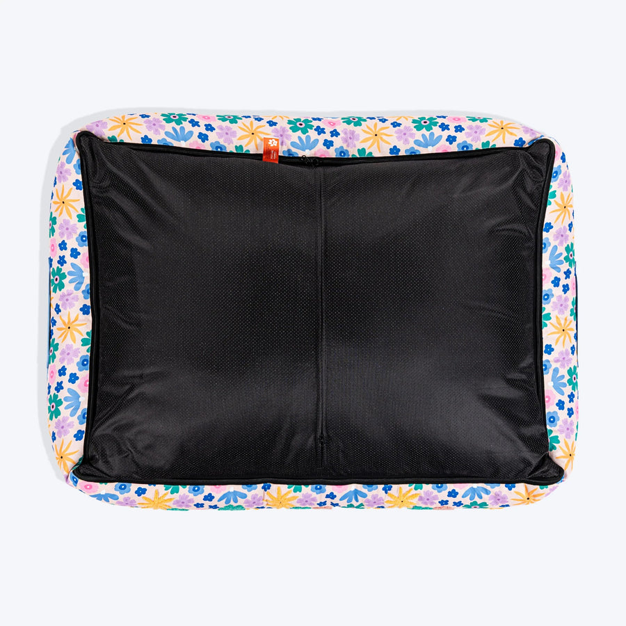 HUFT Bloomscape Lounger Bed For Dog - Blue