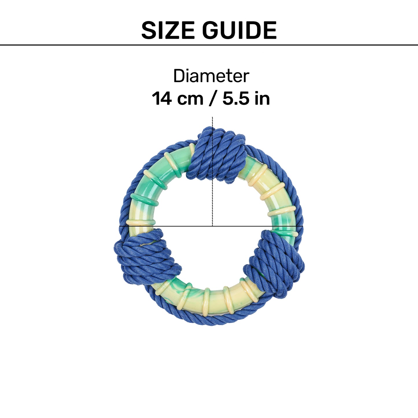 Dash Dog Disc Dasher Rope Toy For Dog - Multicolor