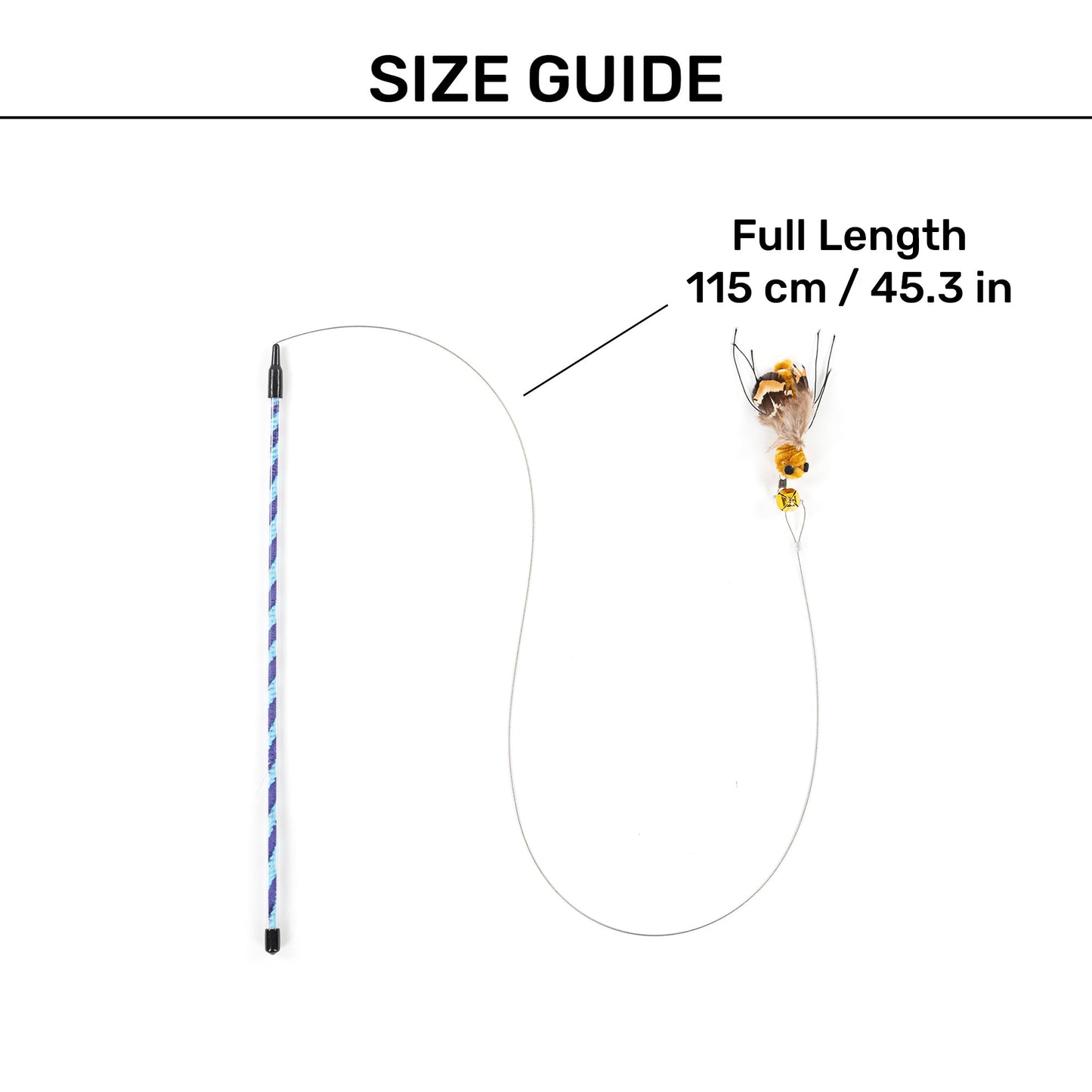 HUFT Metallic Magic Wand Toy For Cat