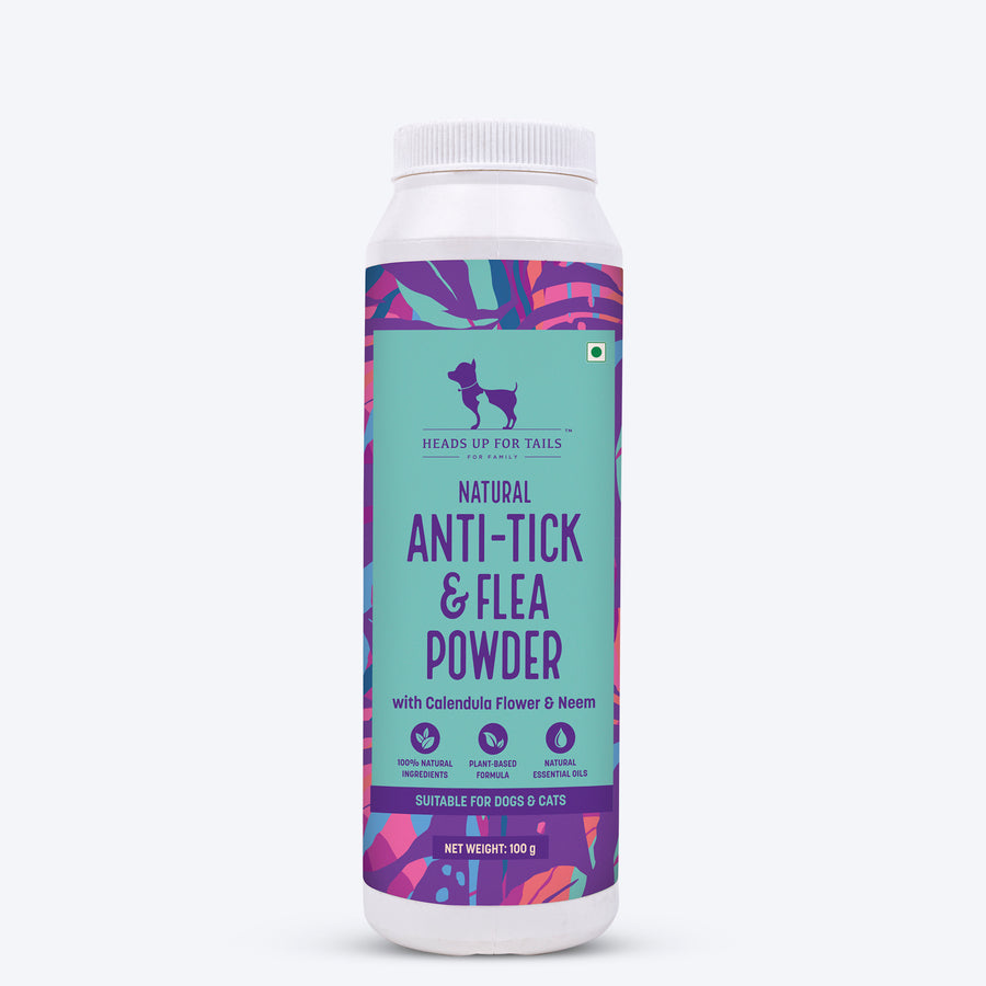 HUFT Natural Anti Flea & Tick Powder For Pets - 100 gm