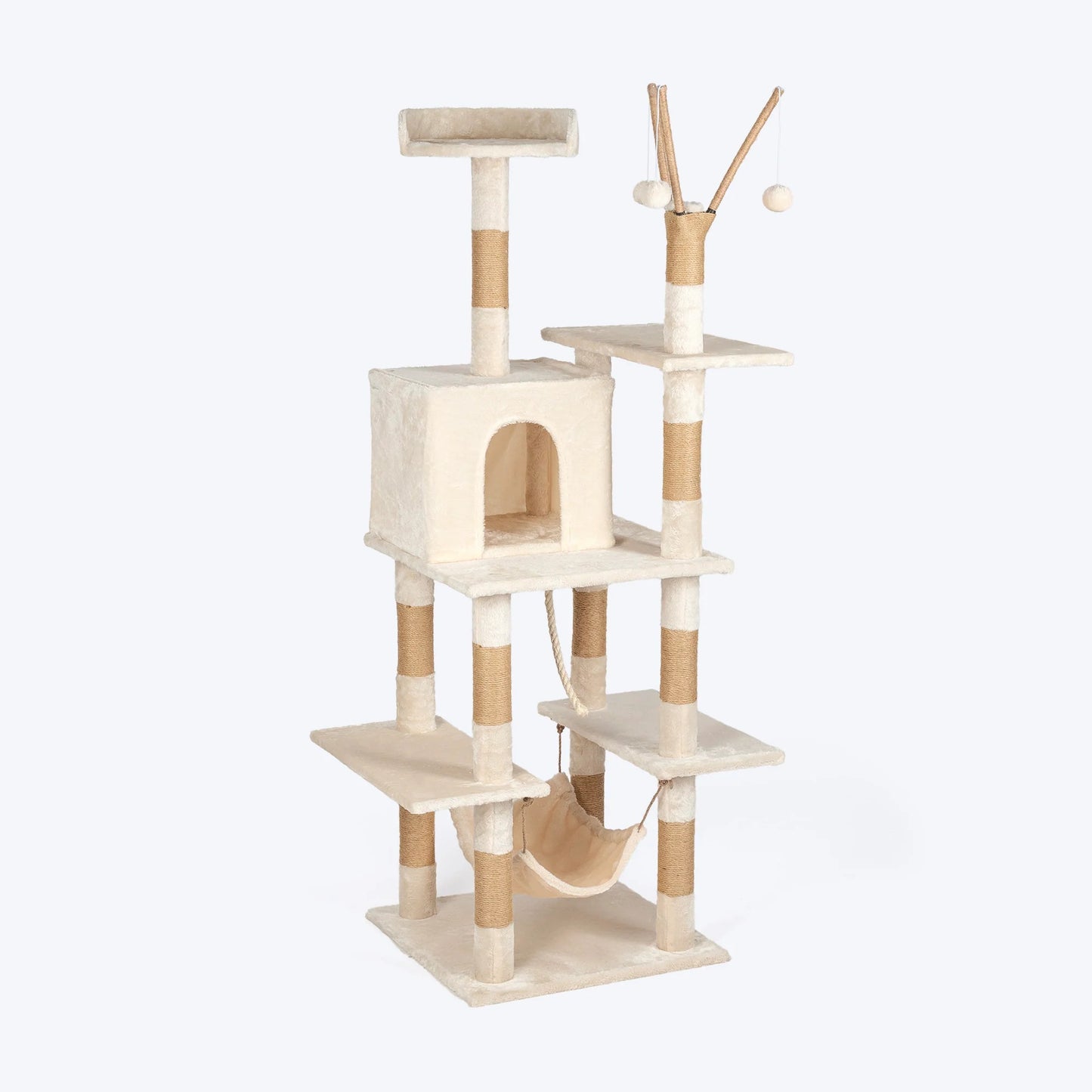 HUFT Purrch Paradise Multipurpose Cat Tree - Beige