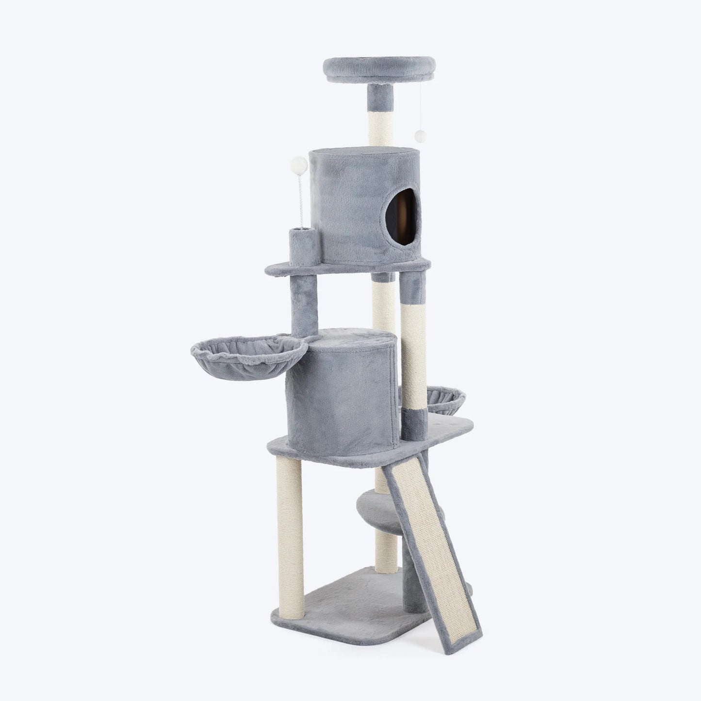 HUFT Meowtrix Tower Multipurpose Cat Tree - Grey