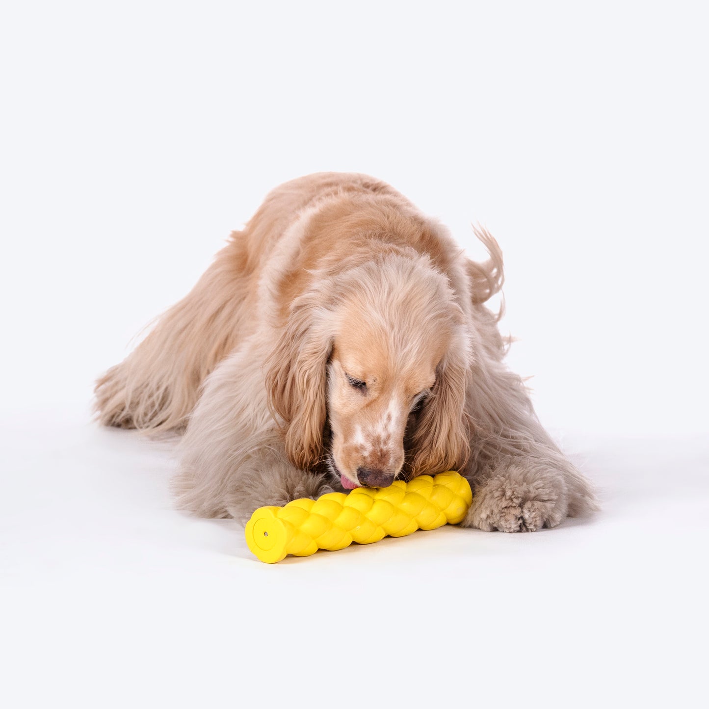 HUFT Twist-n-Chew Toy For Dog - Yellow - L