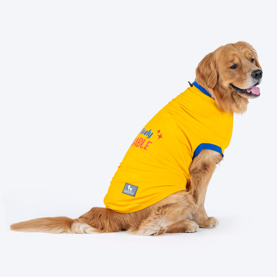 HUFT Pawsitively Adorable T-Shirt For Dogs - Yellow
