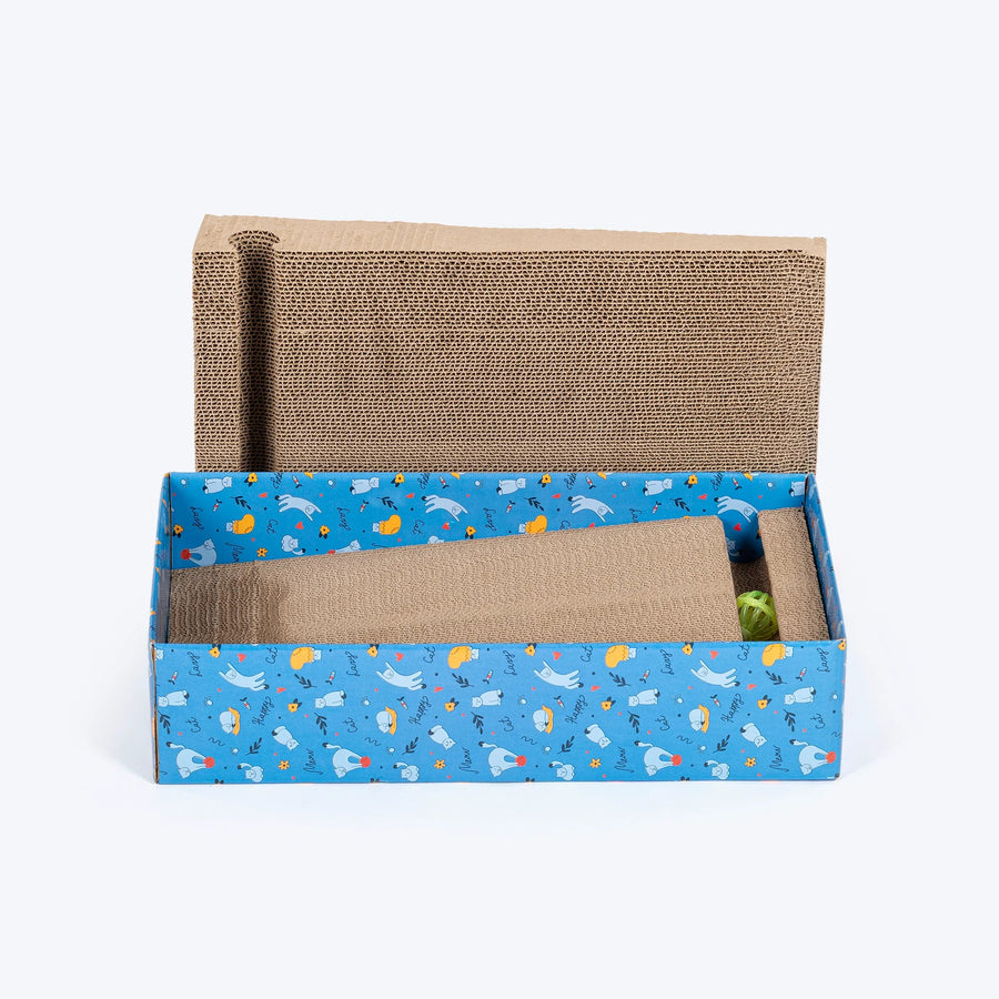 HUFT Play Lounge Scratcher For Cat - Blue