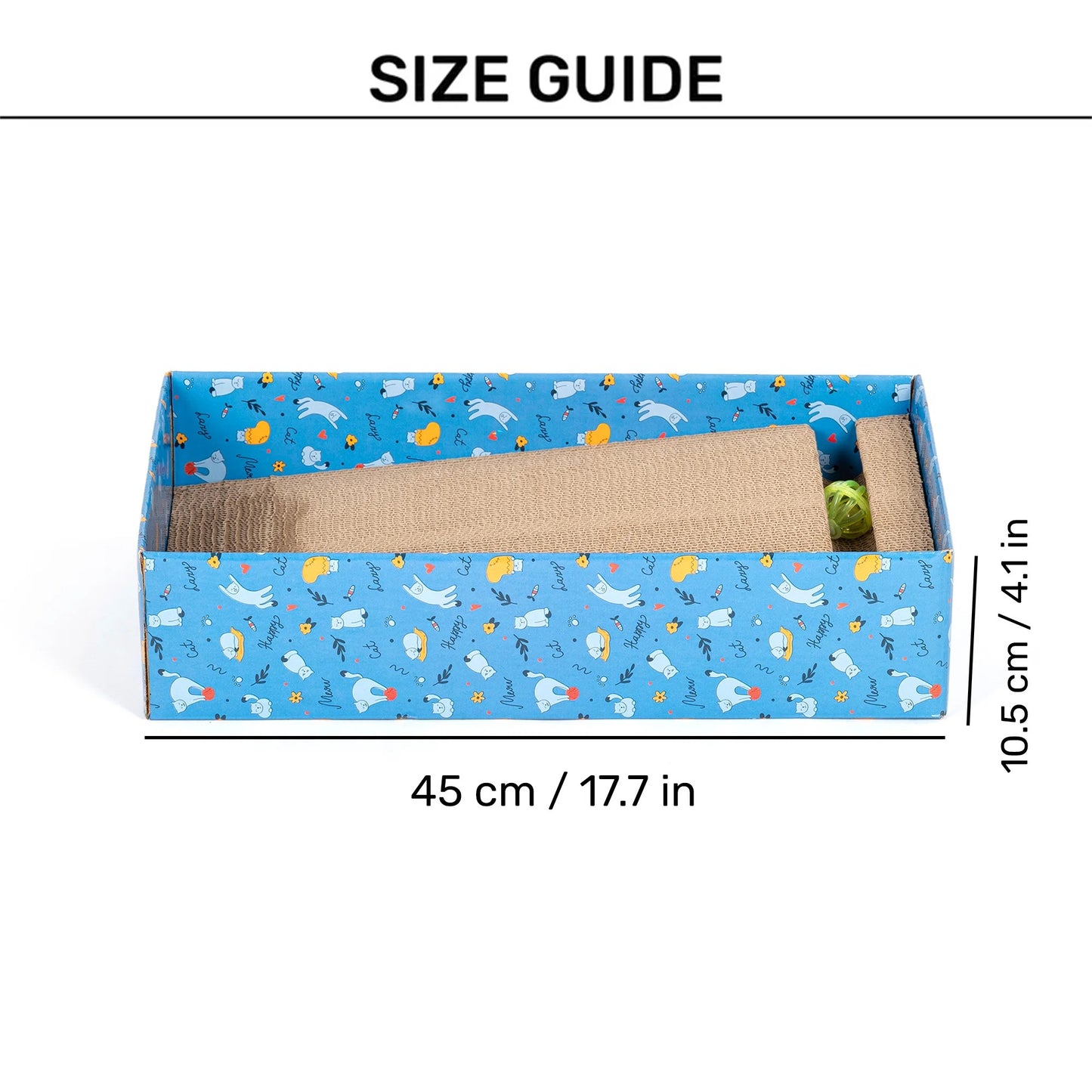 HUFT Play Lounge Scratcher For Cat - Blue