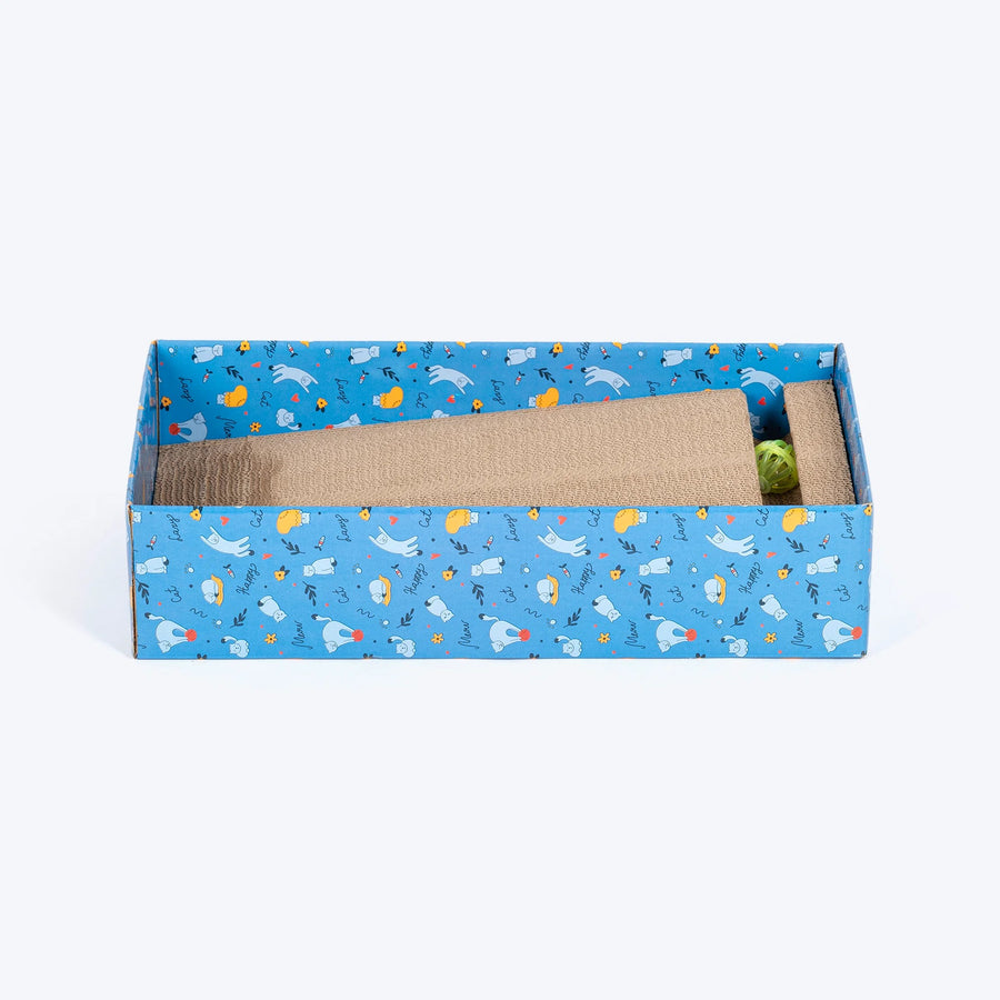 HUFT Play Lounge Scratcher For Cat - Blue