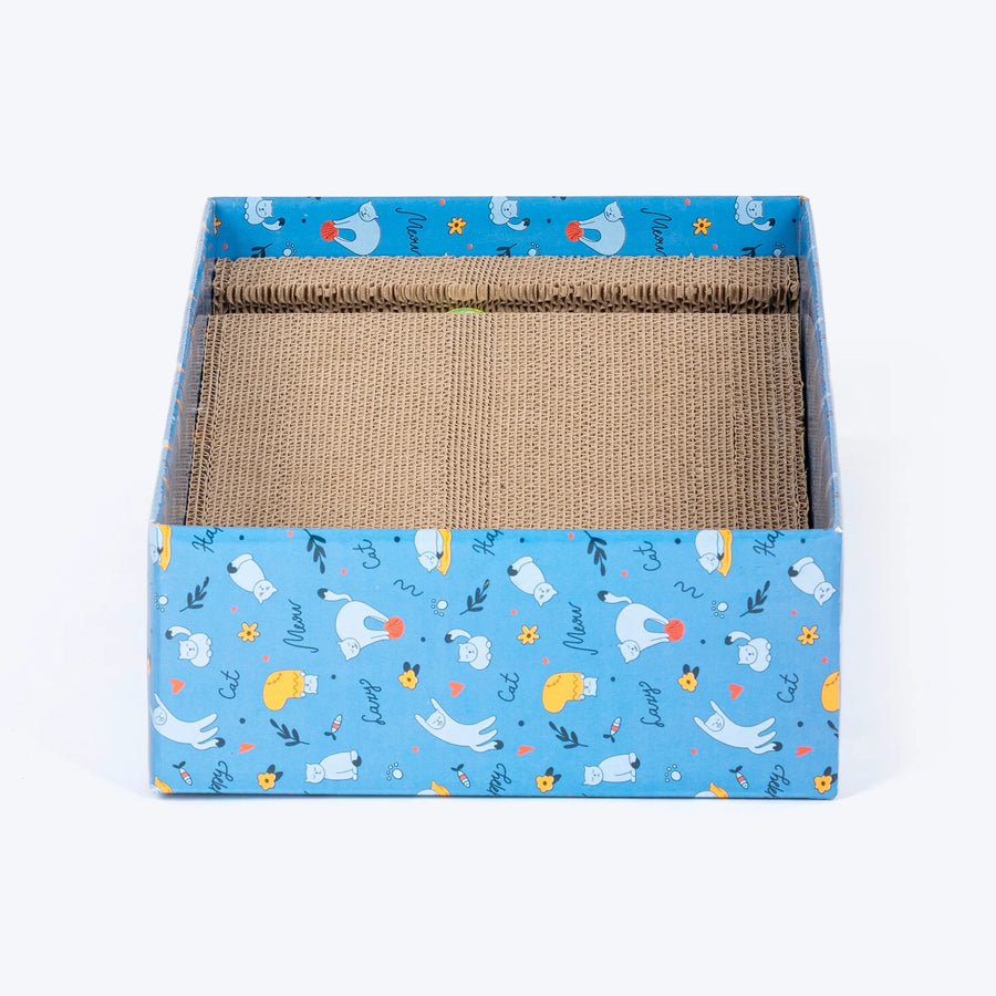 HUFT Play Lounge Scratcher For Cat - Blue