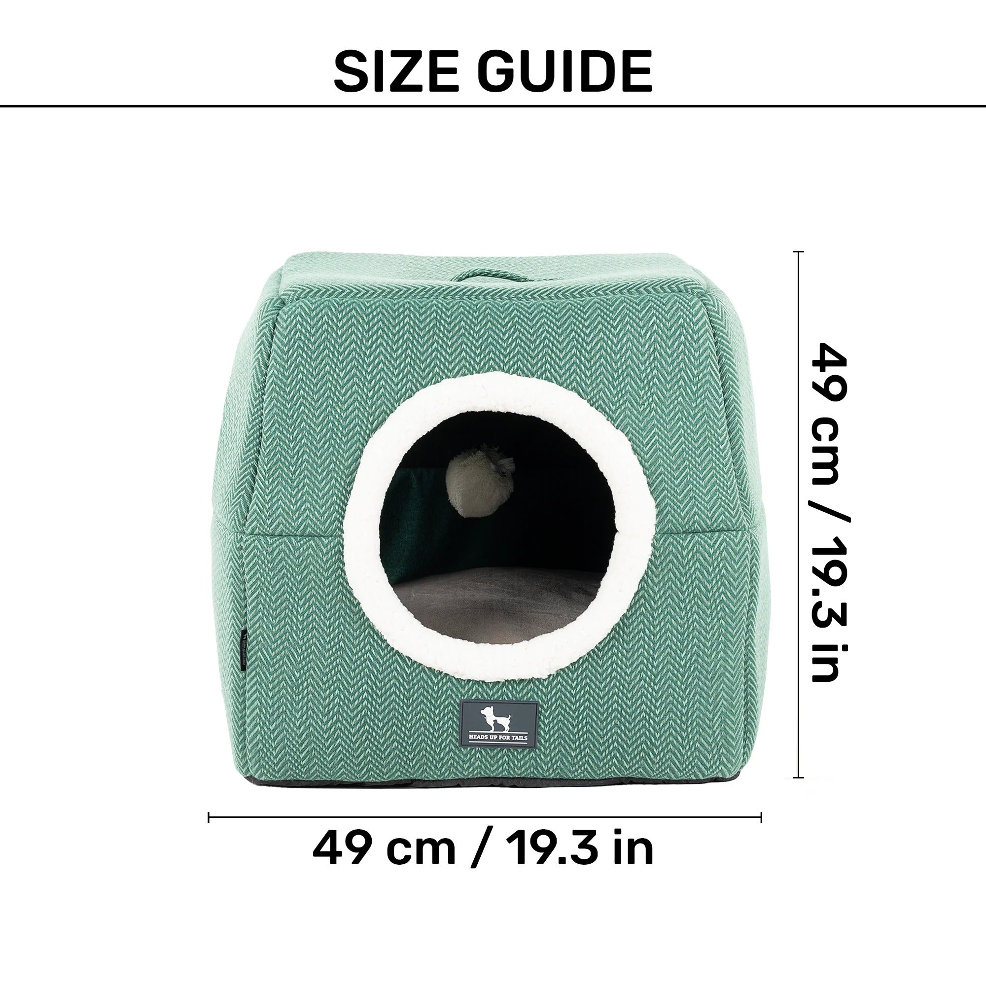 HUFT Furbulous Tent Bed For Dog - Green