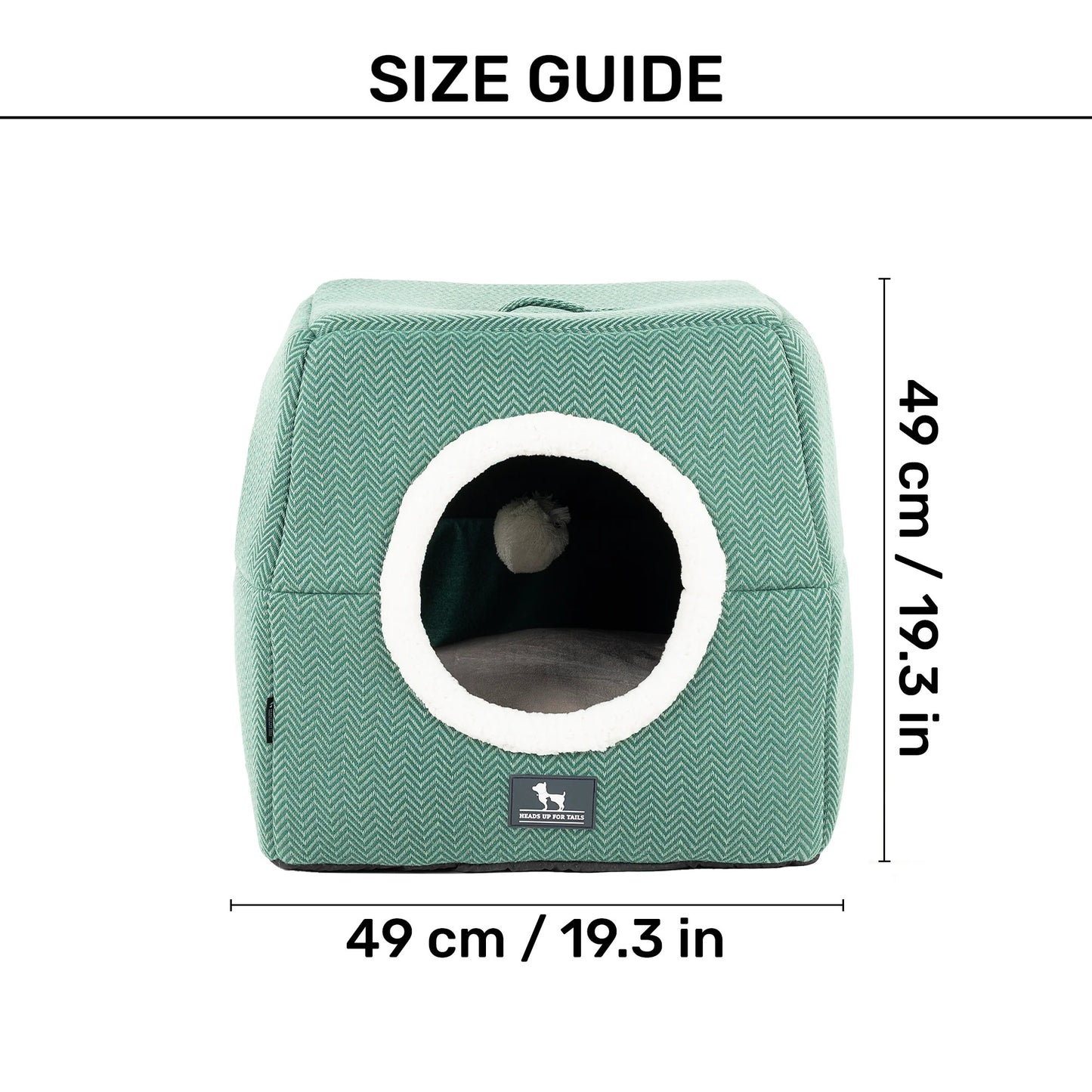 HUFT Furbulous Tent Bed For Dog - Green