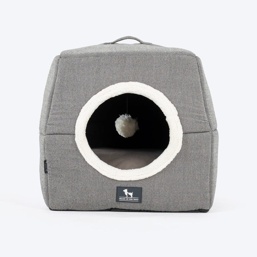 HUFT Furbulous Tent Bed For Cat - Grey