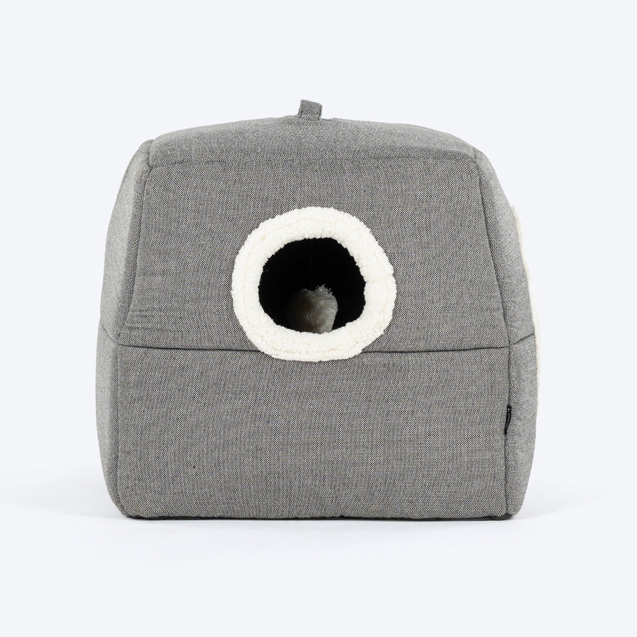 HUFT Furbulous Tent Bed For Cat - Grey