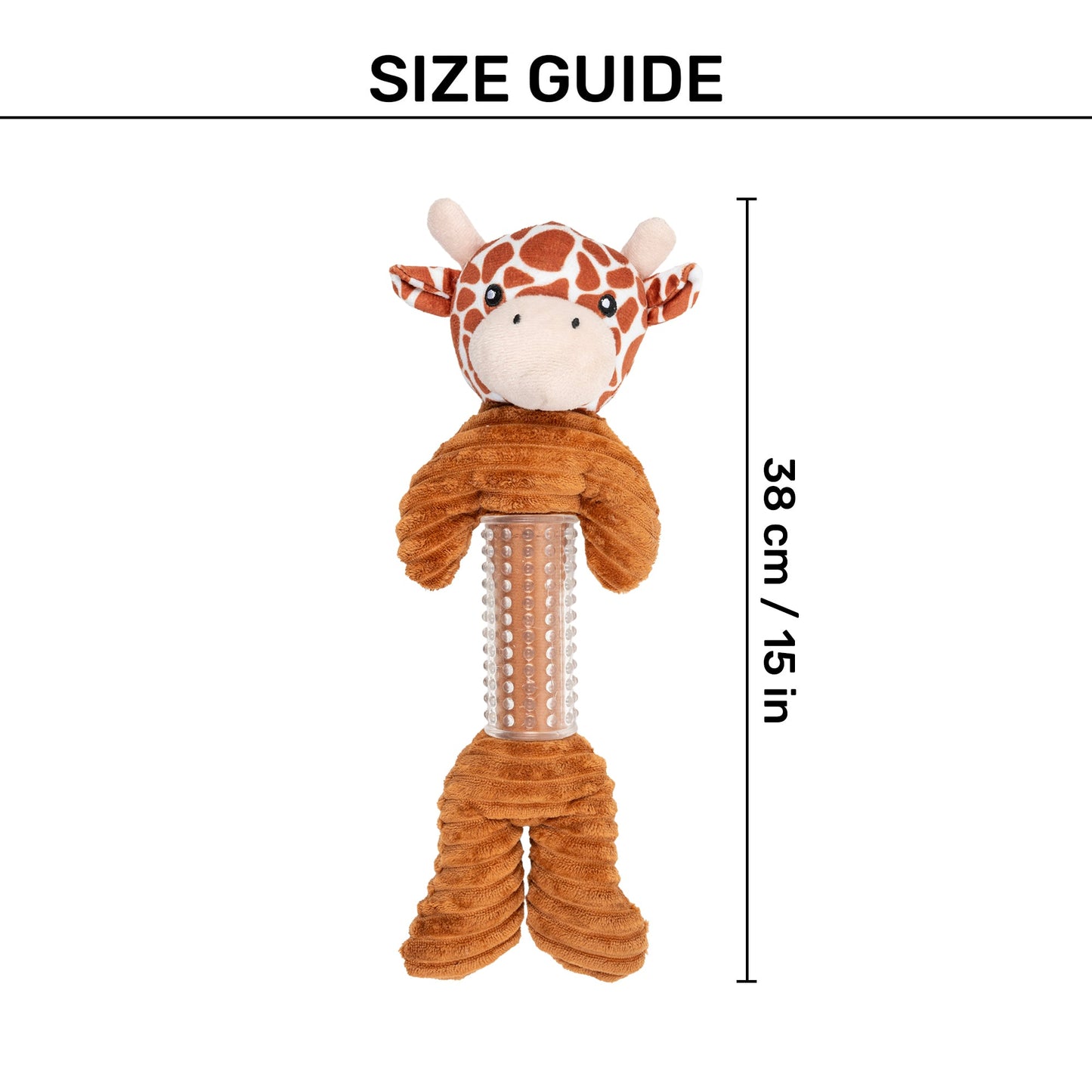 HUFT Deerest Squeaky Chew & Cuddle Toy For Dog
