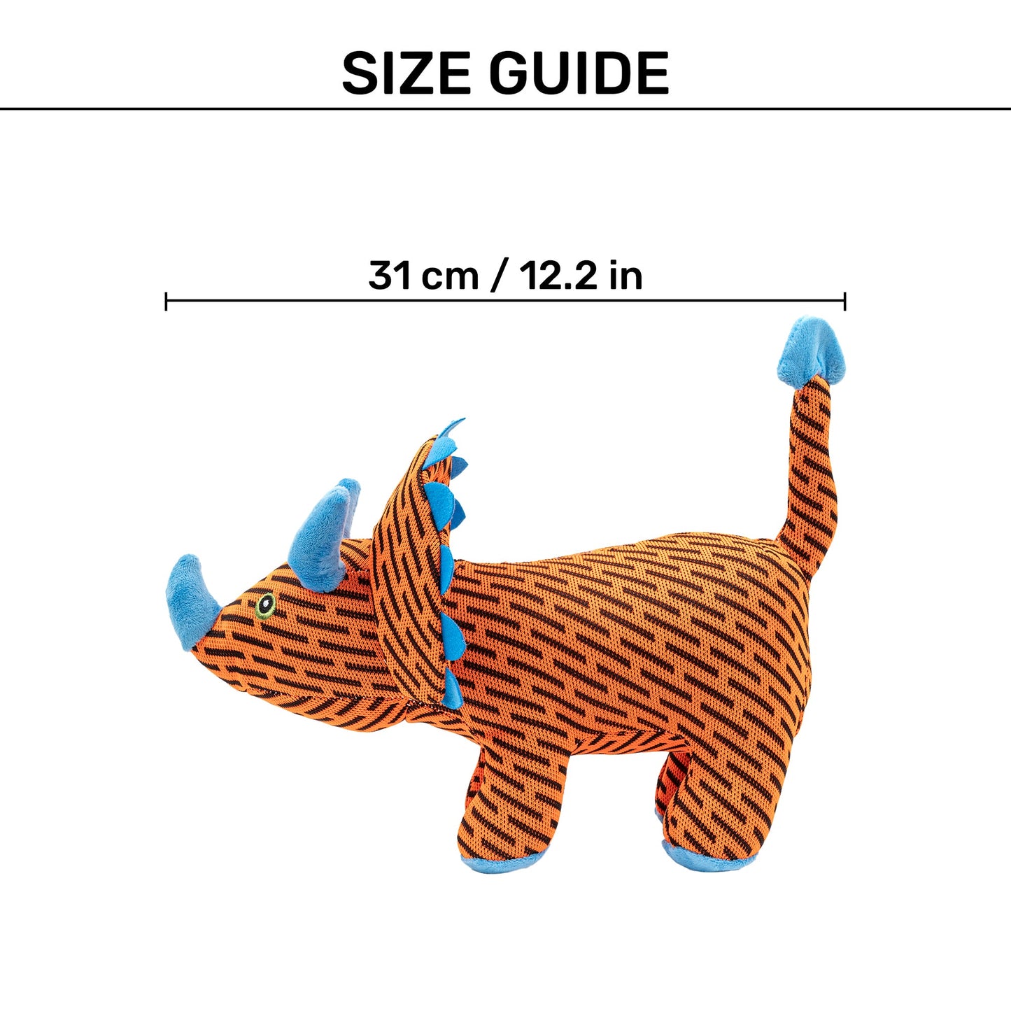 HUFT Wagosaurus Squeaky Toy For Dog