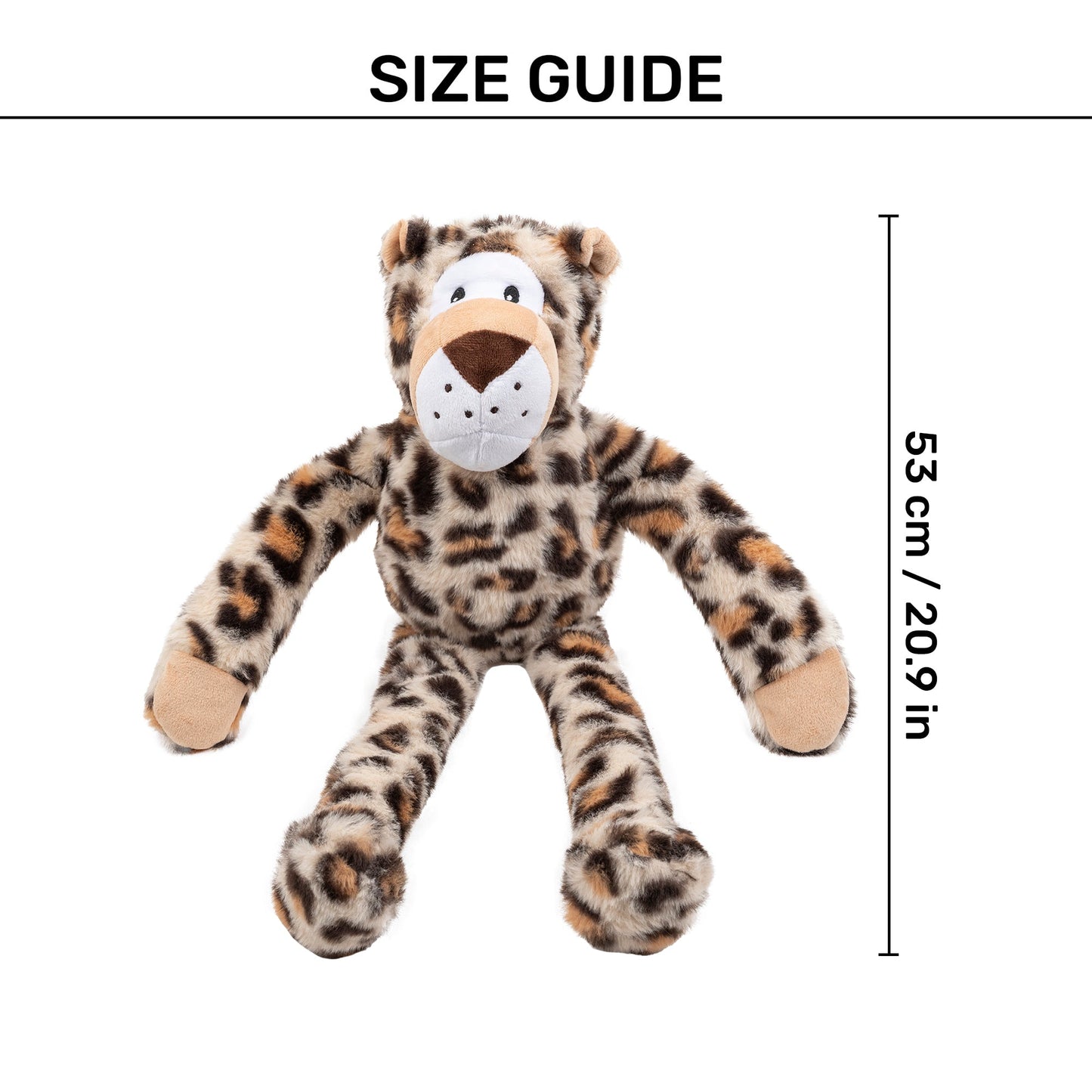 HUFT Leo Leopard Squeaky Toy For Dog