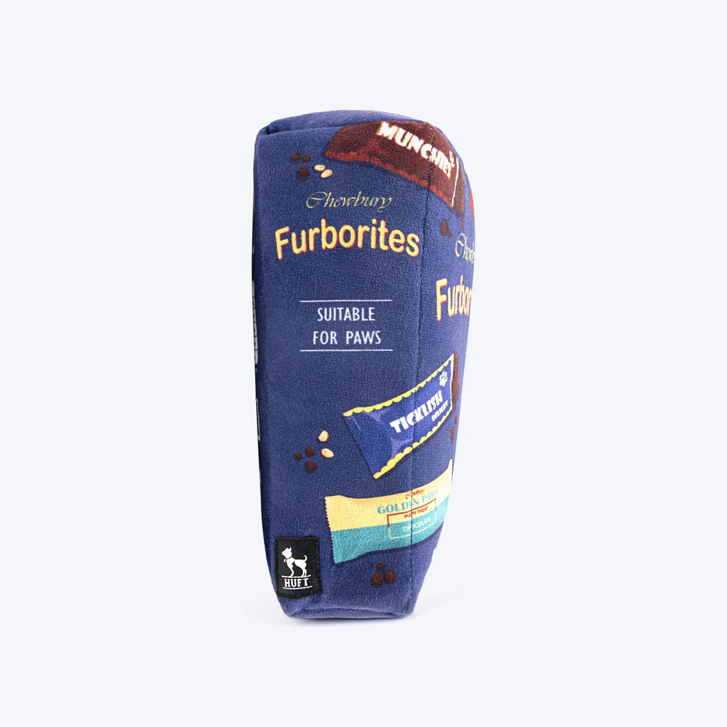 HUFT Furborites Crinkly Plush Toy For Dog - Navy Blue