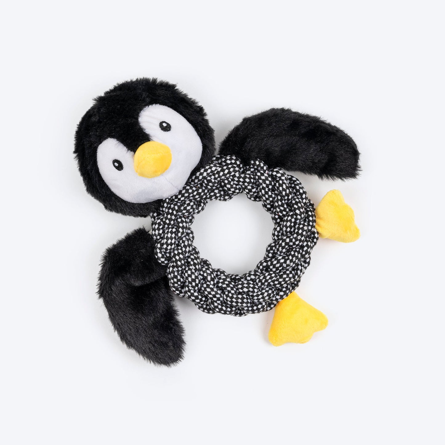 HUFT Pengu Penguin Squeaky Tug Toy For Dog