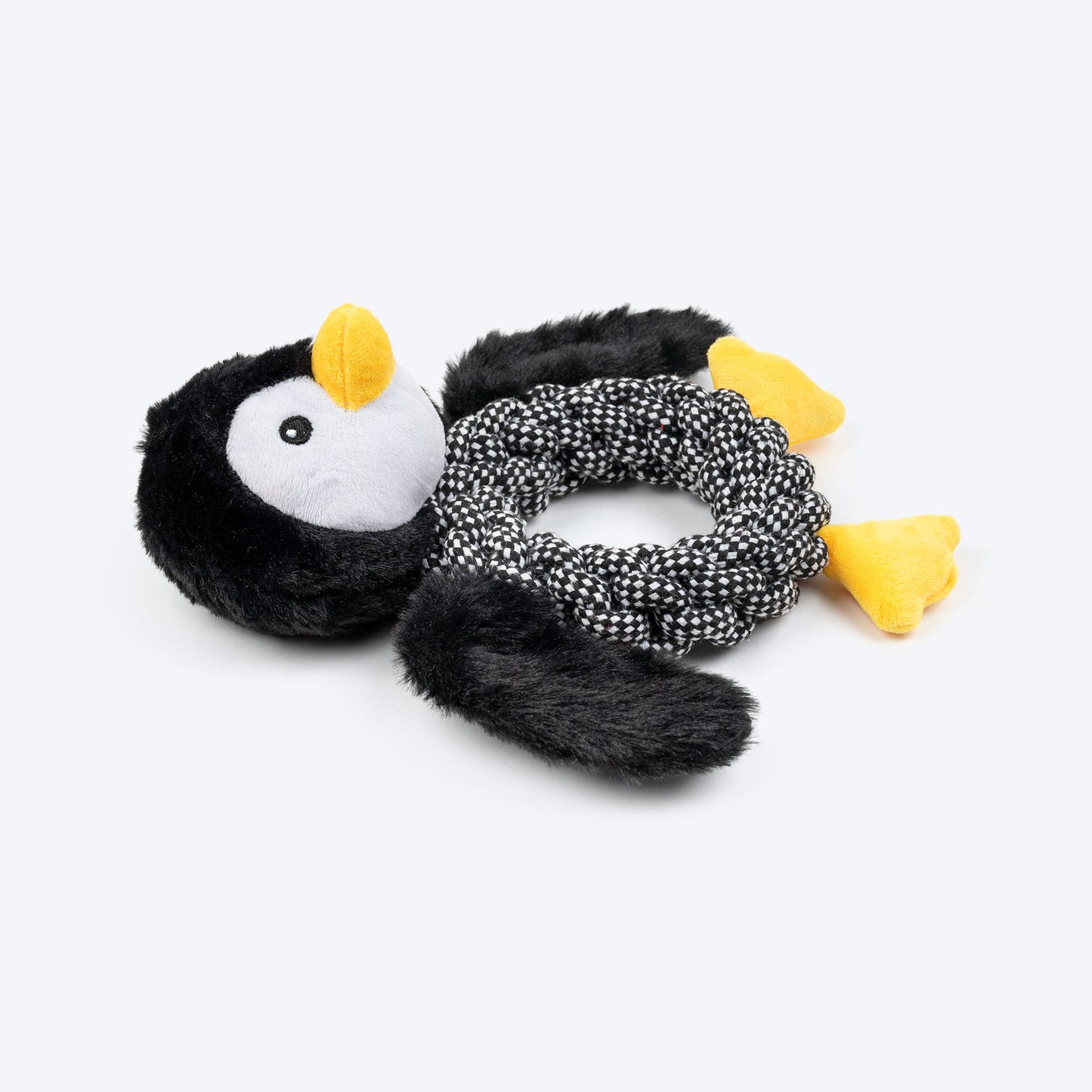HUFT Pengu Penguin Squeaky Tug Toy For Dog
