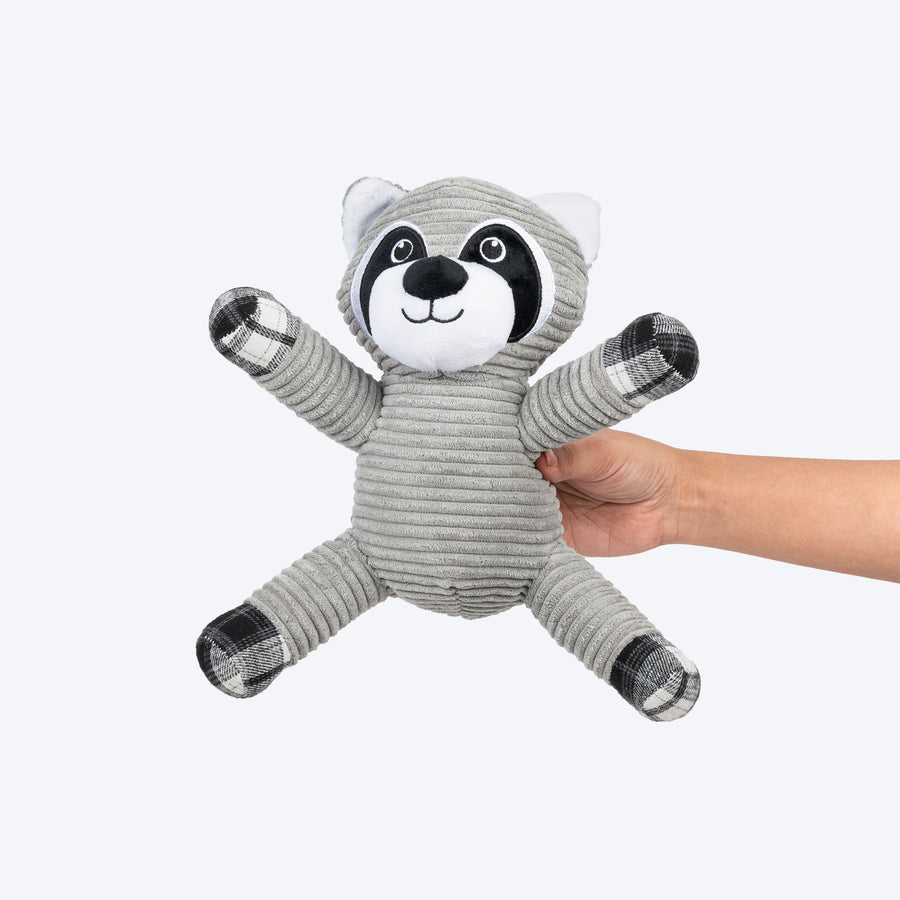 HUFT Bucky Beaver Squeaky Plush Toy For Dog - Grey