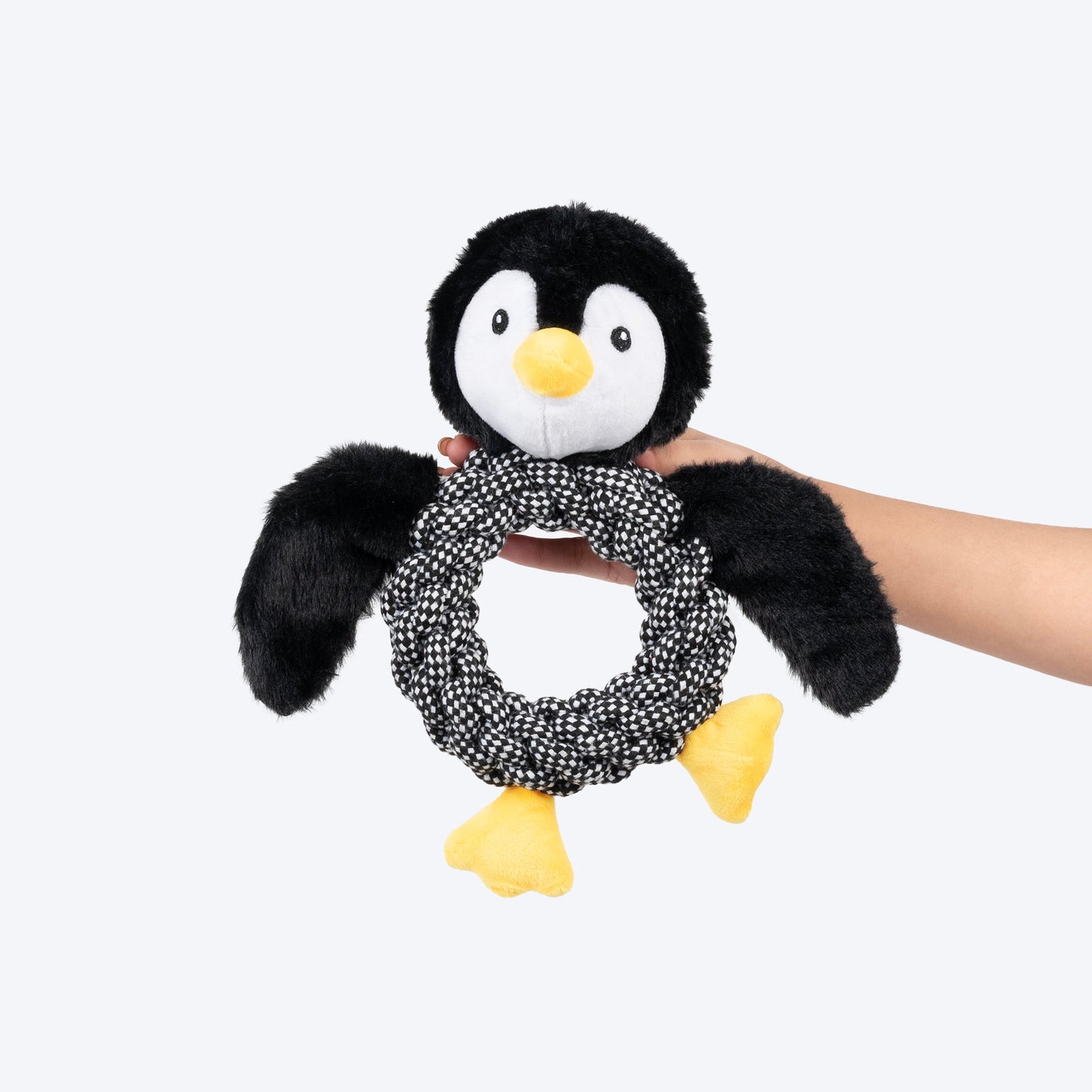 HUFT Pengu Penguin Squeaky Tug Toy For Dog
