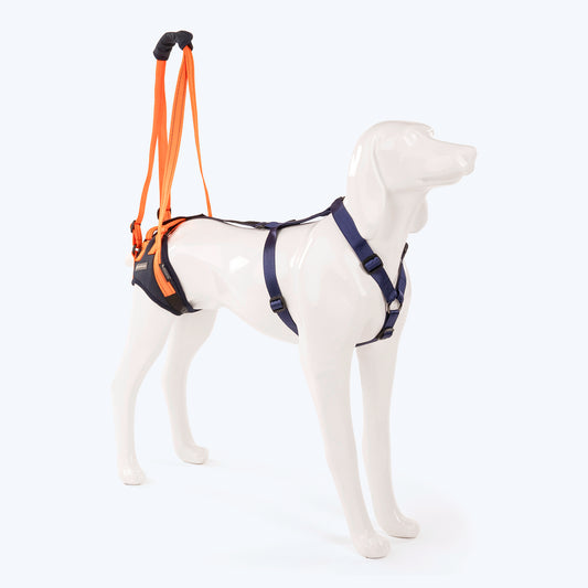 HUFT Trooper Hind Leg Support Lift Harness For Dogs - Navy Blue - Set Of 2