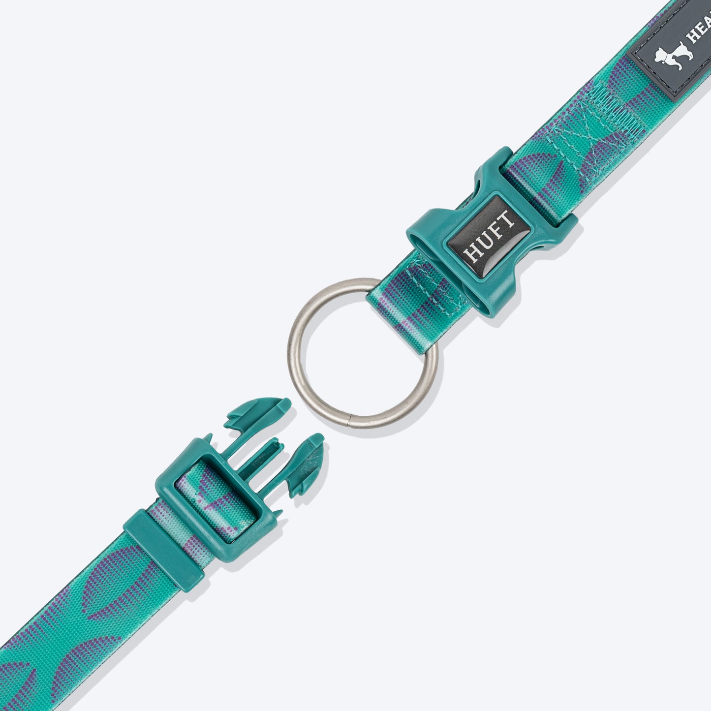 HUFT Oval Opulence Waterproof Collar For Dog - Green