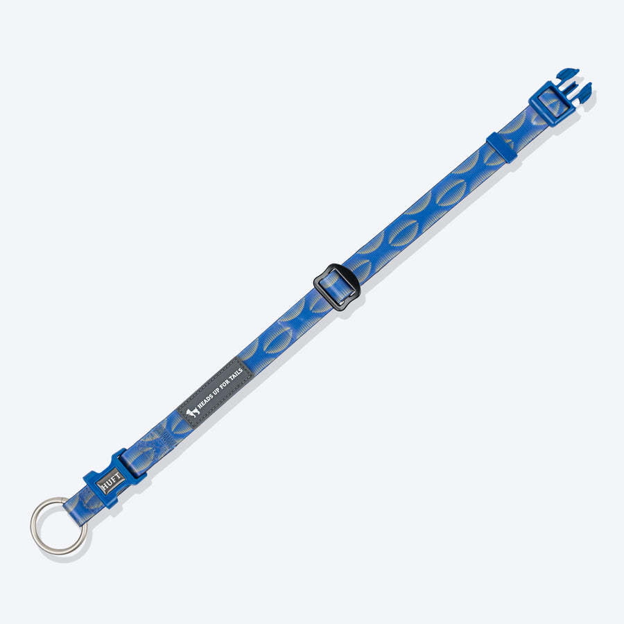 HUFT Oval Opulence Waterproof Collar For Dog - Blue