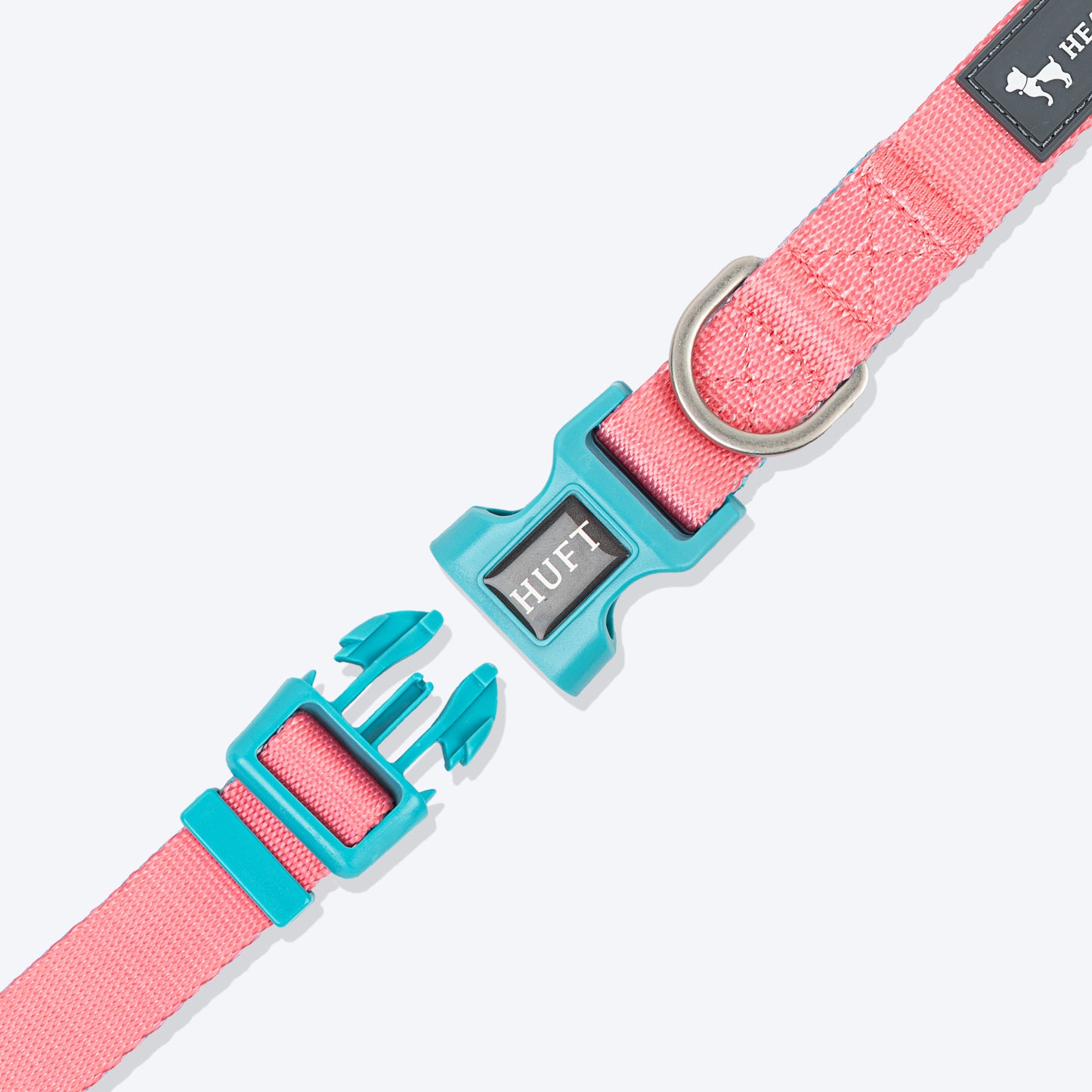 HUFT Dichromatic Collar For Dog - Red & Blue