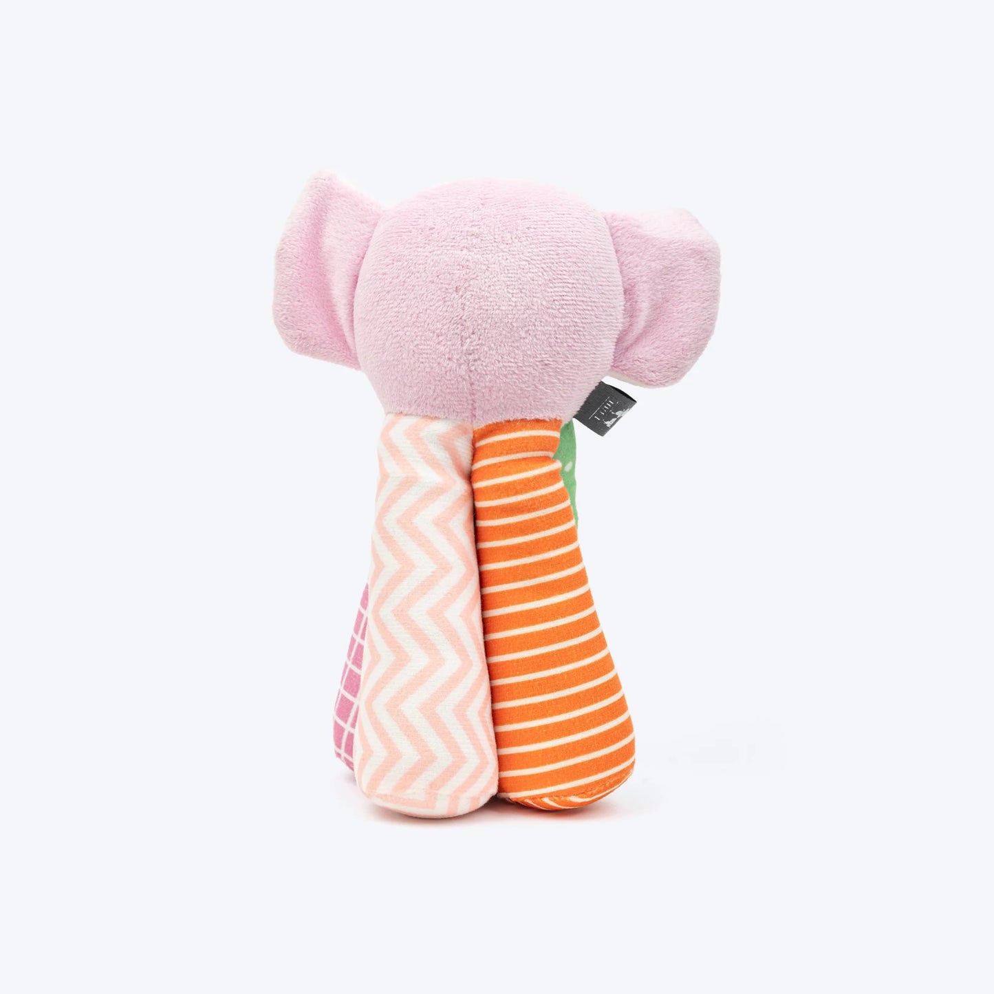 HUFT Crinkly Tusker Squeaky Plush Toy For Small Dog - Multicolor