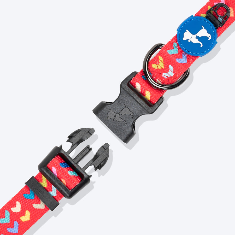 HUFT Heart To Heart Collar For Dog - Red