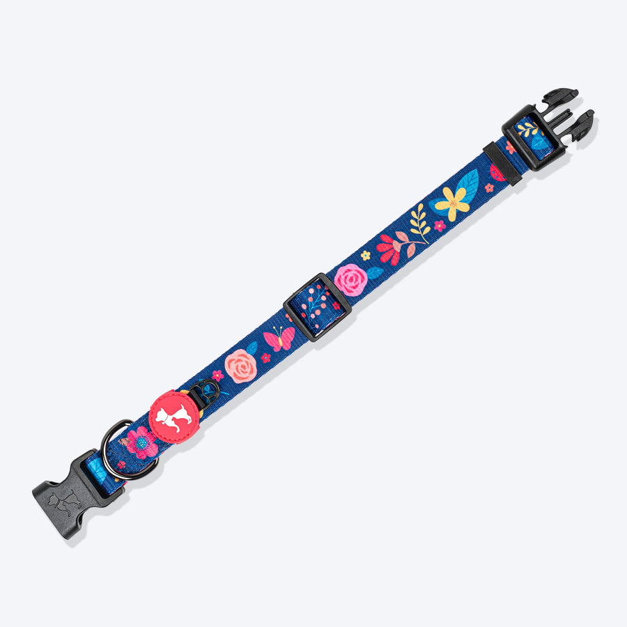 HUFT Bloomscape Collar For Dog - Navy