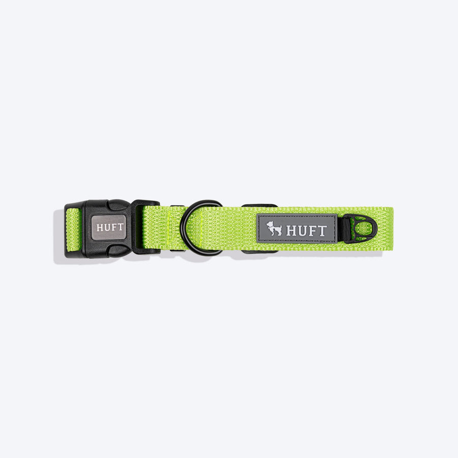 HUFT Basics Dog Collar - Neon Green_05