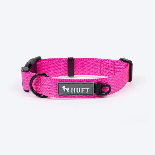 HUFT Basics Dog Collar - Pink_01