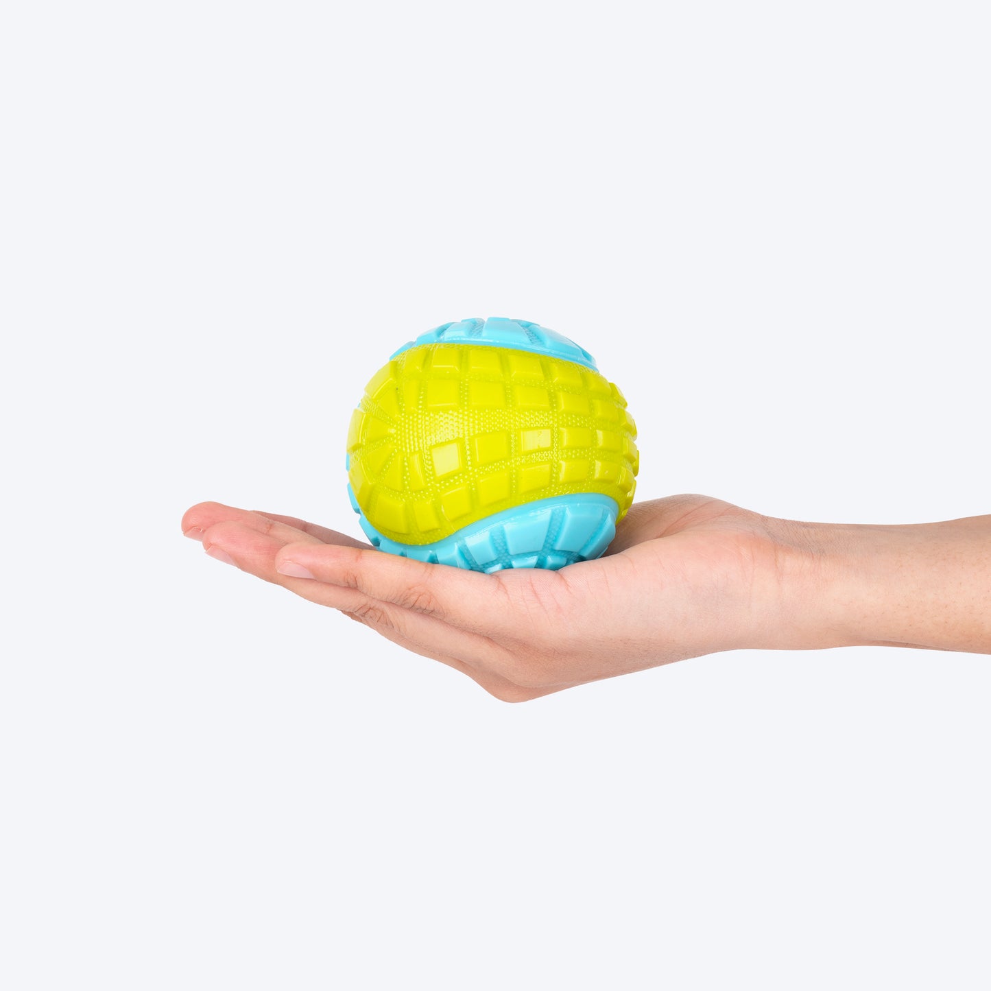 Dash Dog Squeaky Serve Tennis Ball Fetch Toy For Dog - Blue & Green