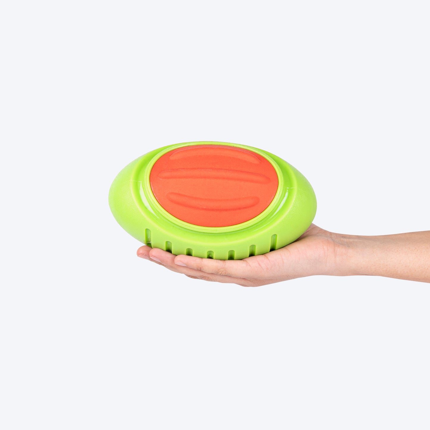 Dash Dog Sprinter Fetch Toy For Dog - Green & Orange - L