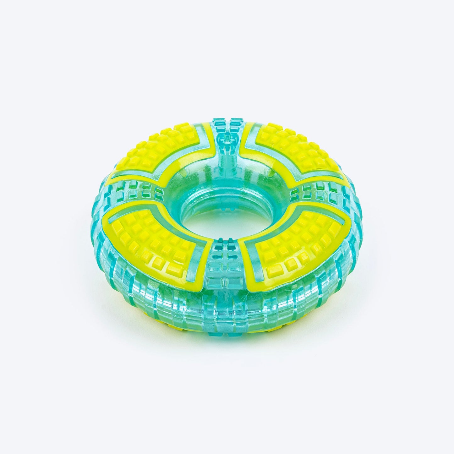 Dash Dog Extreme Play Squeaky Ring Toy For Dog - Green