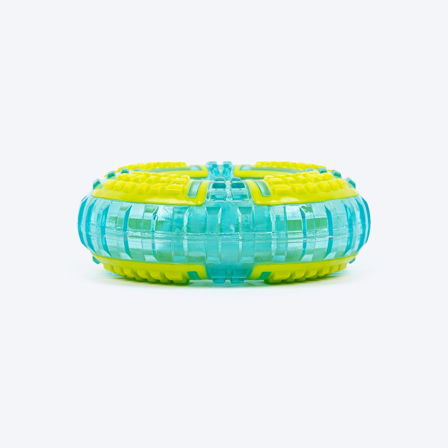 Dash Dog Extreme Play Squeaky Ring Toy For Dog - Green
