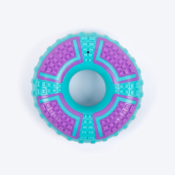 Dash Dog Extreme Play Squeaky Ring Toy For Dog - Blue