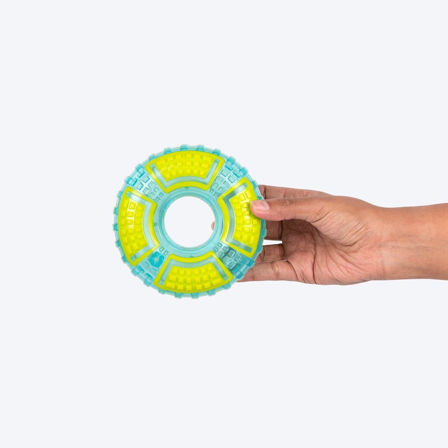 Dash Dog Extreme Play Squeaky Ring Toy For Dog - Green