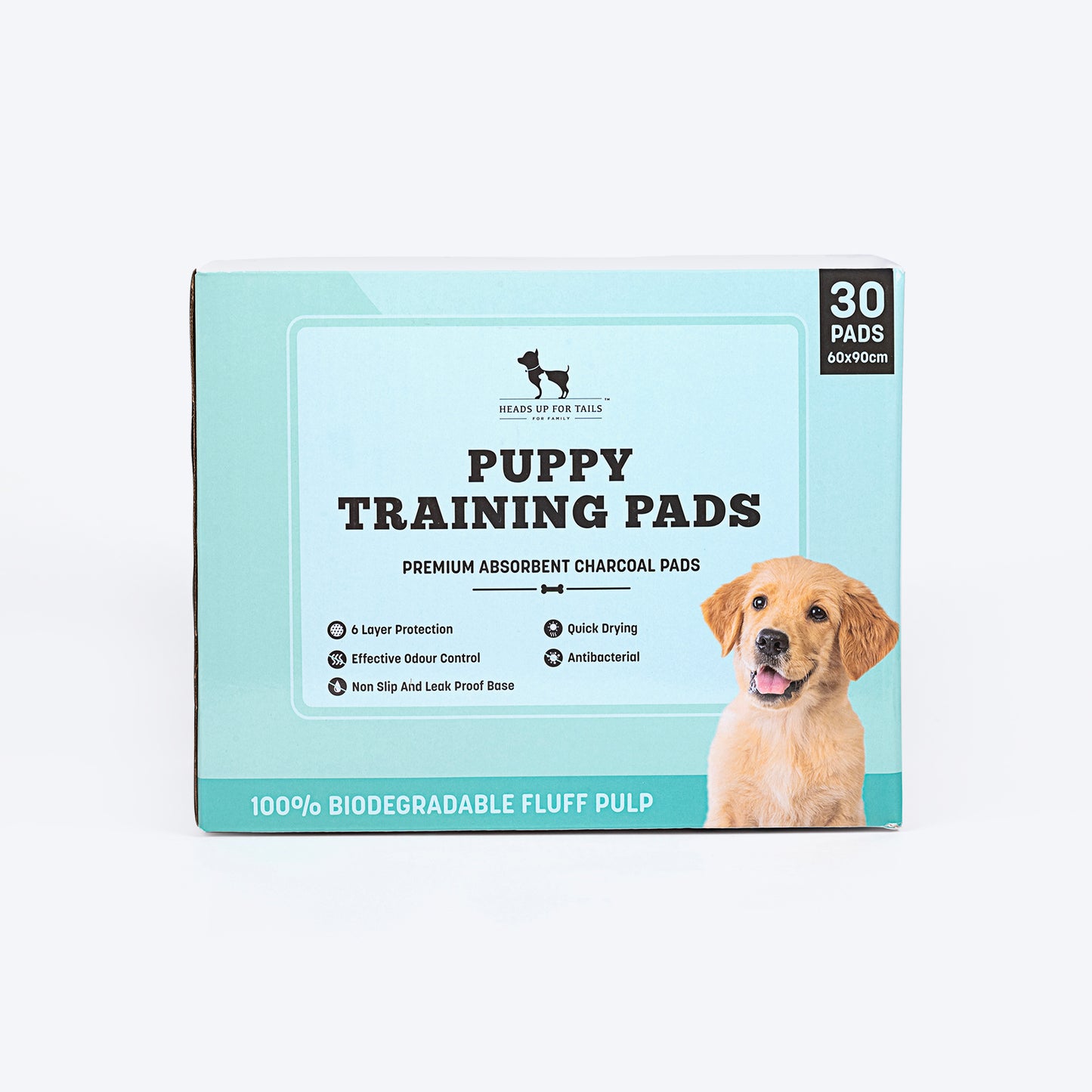 HUFT Charcoal Puppy Training Pads - 60 x 90 cm