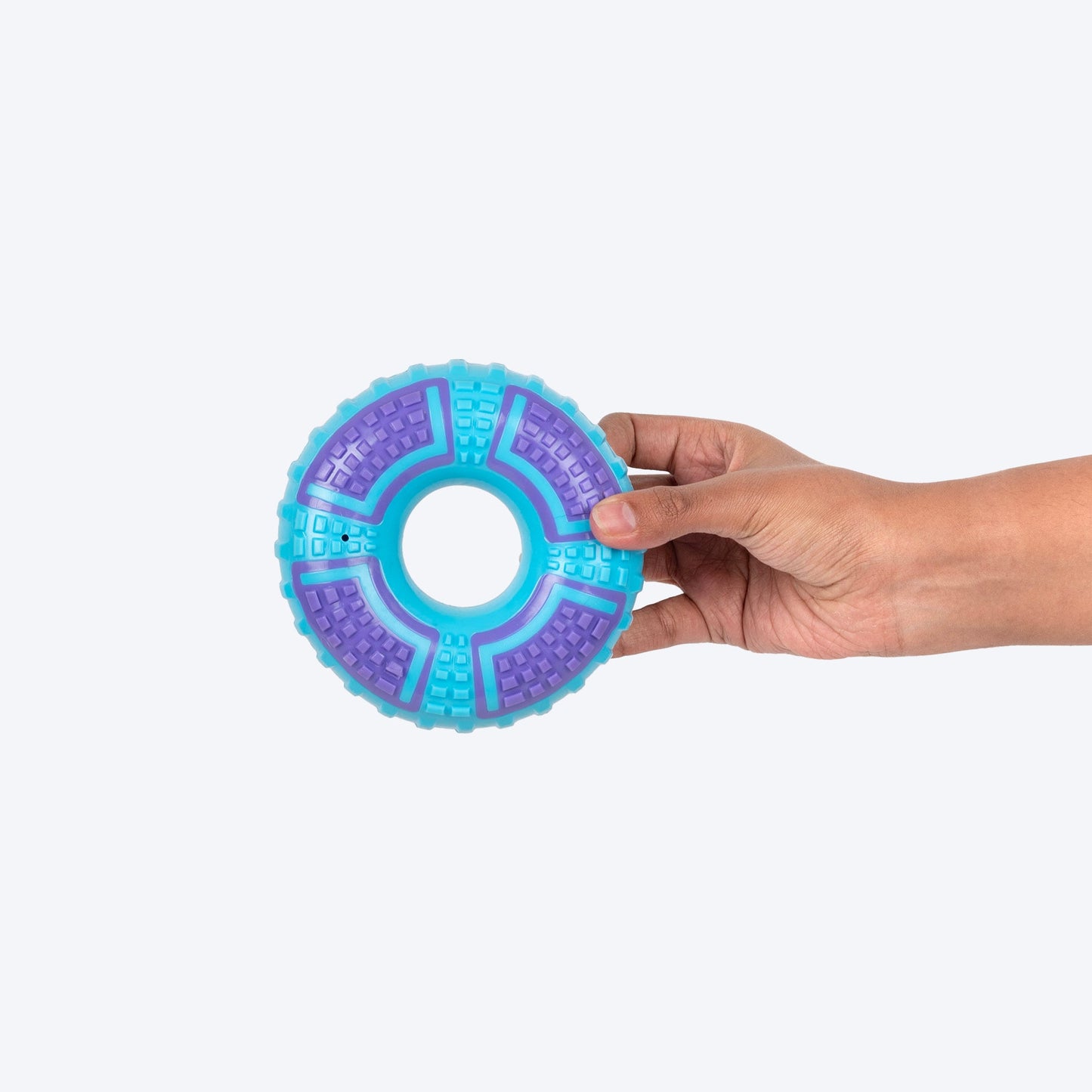 Dash Dog Extreme Play Squeaky Ring Toy For Dog - Blue