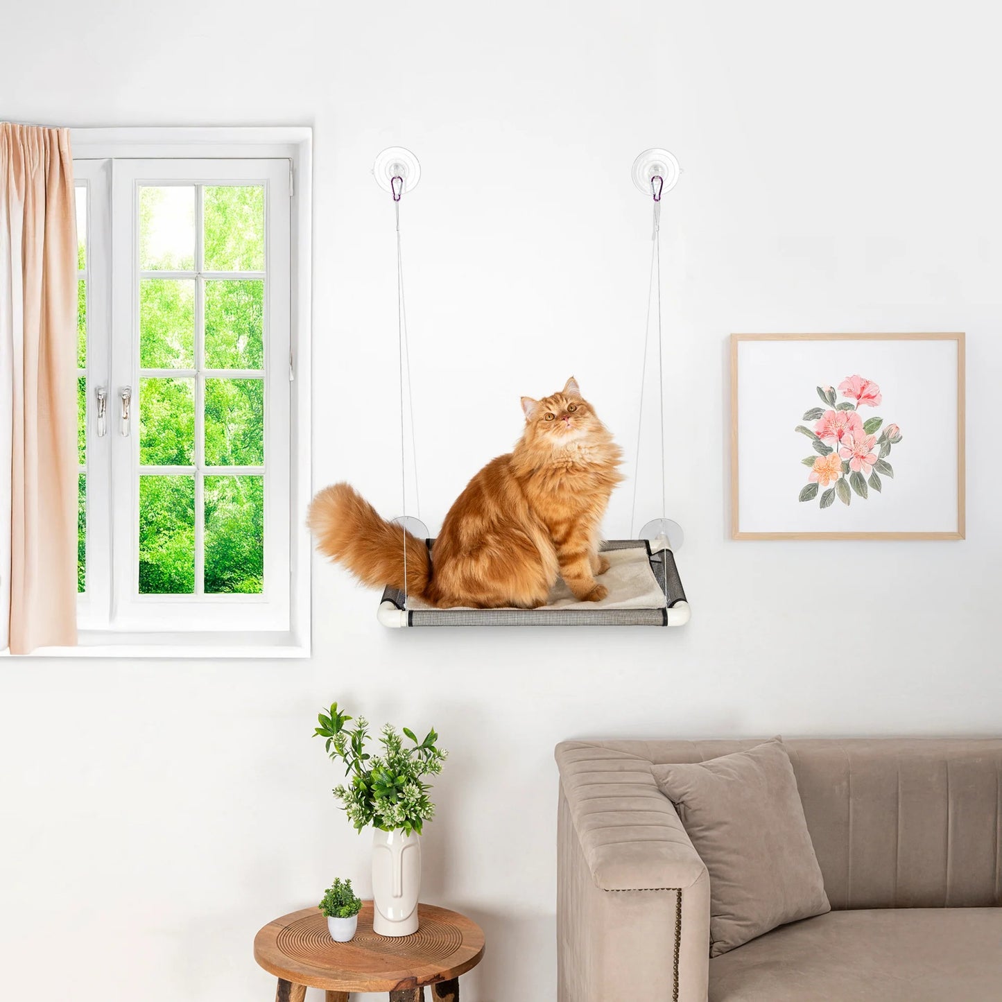HUFT Purrch Spot Hammock For Cat - Black