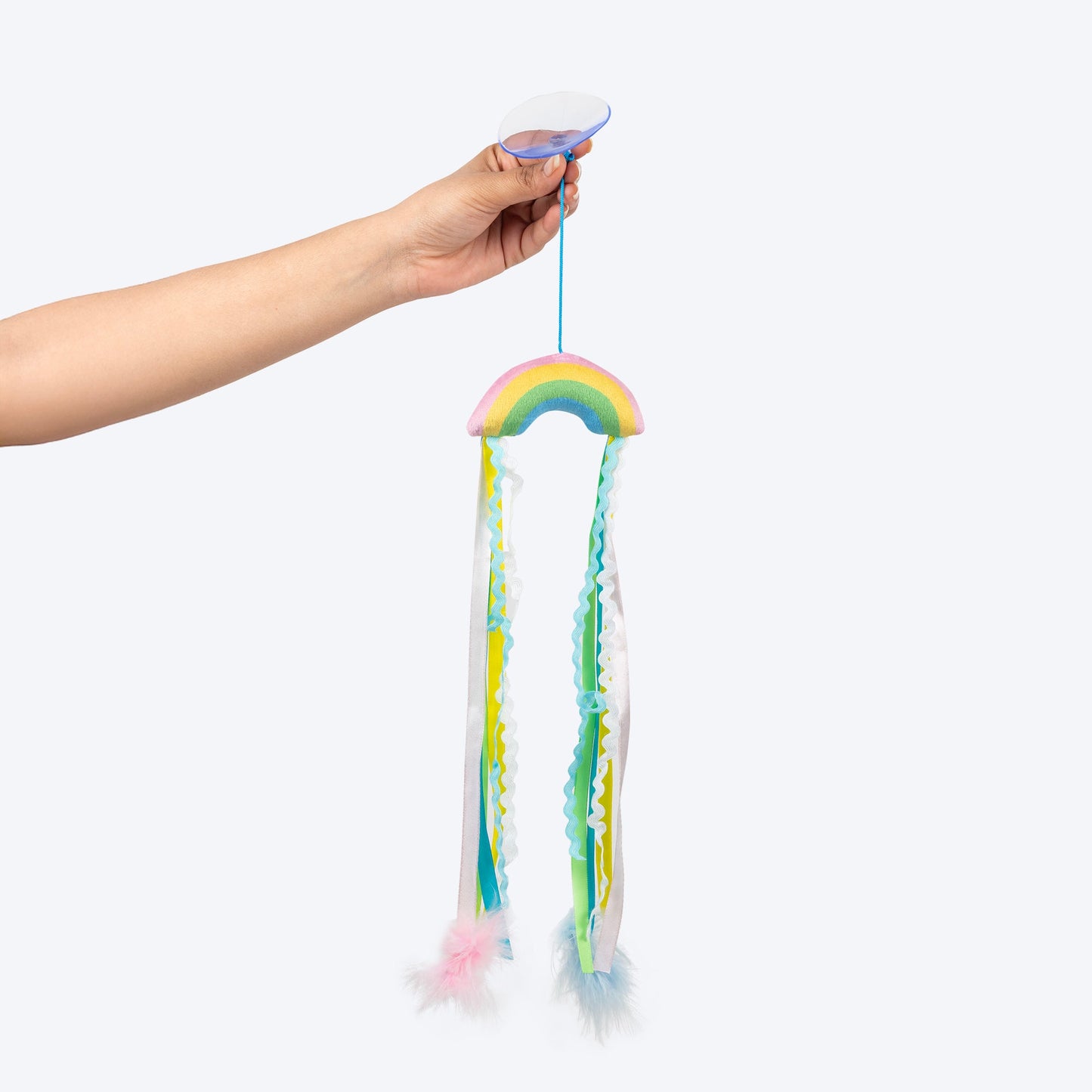 HUFT Dancing Rainbow Teaser Wand Toy With Catnip For Cat