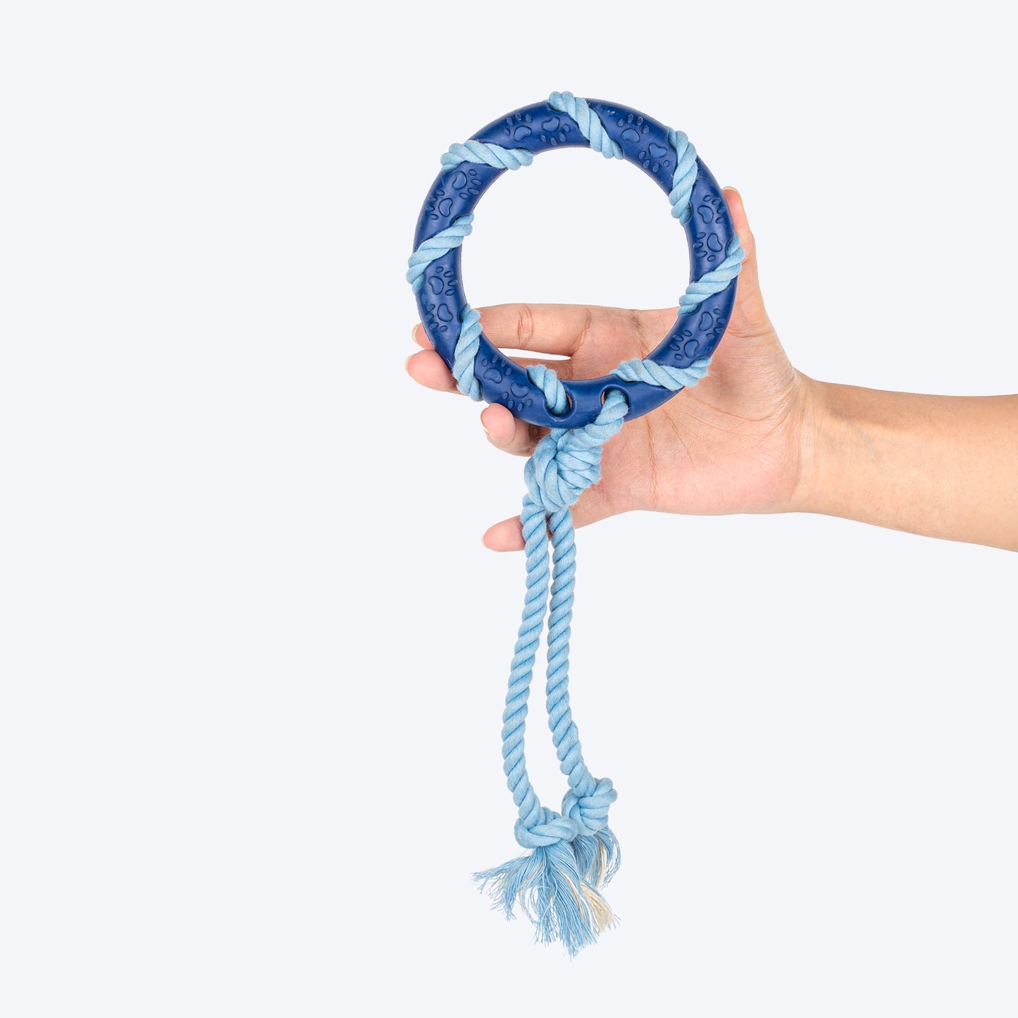 Dash Dog Disc Tugger Rope Toy For Dog - Navy Blue