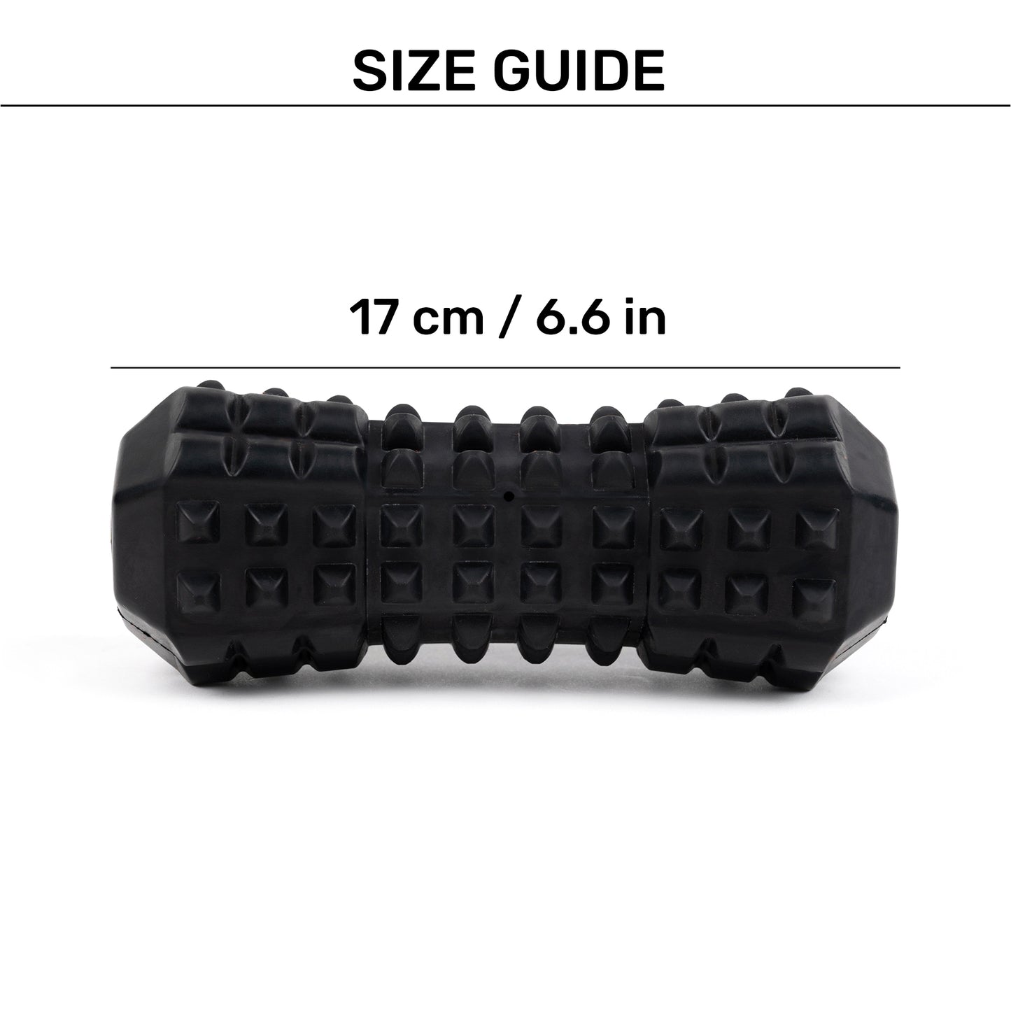 HUFT Squeak-N-Chew Toy For Dog - Black